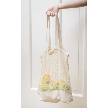 Logo trade promotional gift photo of: Natura Organic Mesh Shopper (180 g/m²) shopping bag